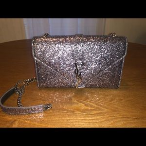 Yves Saint Laurent Silver Crossbody Bag